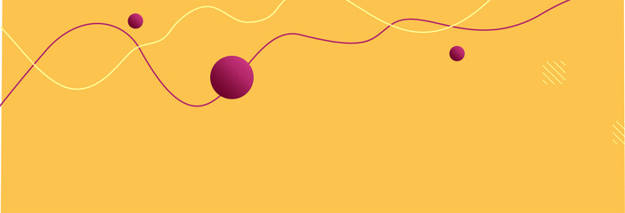 Poster - Abstract Memphis in trendy minimalist design. Panoramic geometric background illustration. Modern and simple wallpaper and banner design.