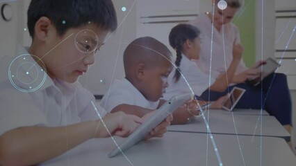 Poster - animation of network of connections over students in classroom