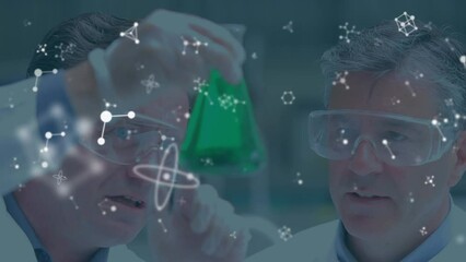 Poster - Animation of molecules over diverse scientists in lab