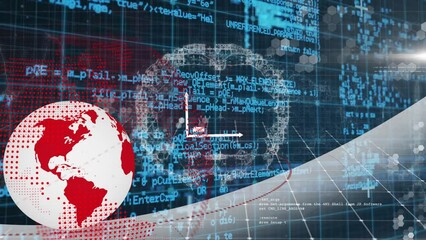 Poster - Animation of data processing over globe
