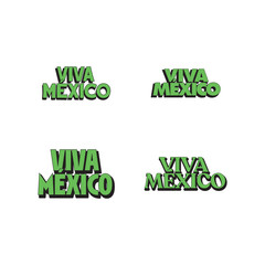 Wall Mural - Viva Mexico lettering sign. Styled retro design. Mexican latino calligraphy design.