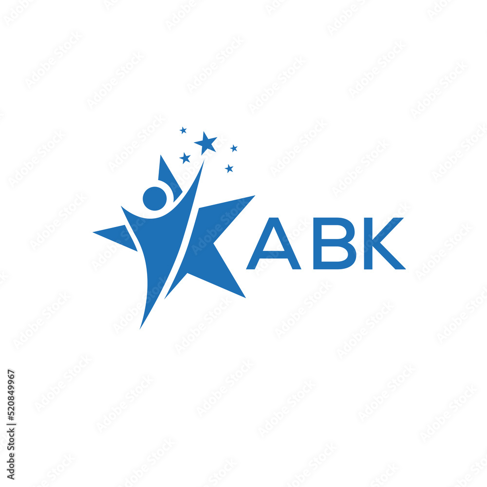 ABK Letter logo  white background .ABK Business finance logo design vector image  in illustrator .ABK  letter logo design for entrepreneur and business.
