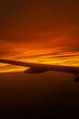 Stunning sunset view from a plane