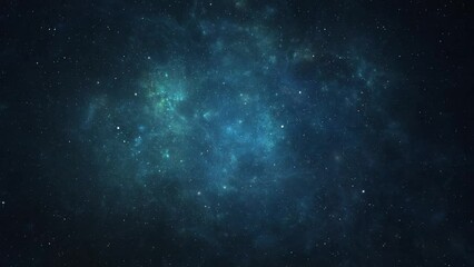 Wall Mural - night sky traveling trough universe filled with stars, nebulae and galaxies - hd video 1080p