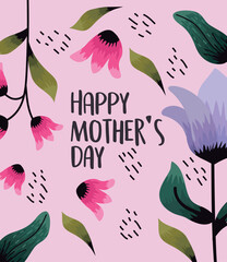 Sticker - happy mothers day poster