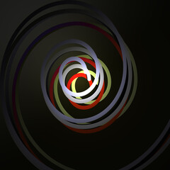 Poster - colorful abstract illustration background with lines