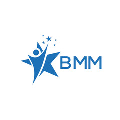 BMM technically letter logo design with white background in illustrator, BMM vector logo Unique alphabet font overlap style.
