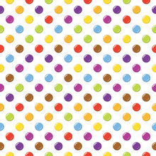 Seamless Candy Background Pattern. Ideal For Packaging, Retail Design Or Textiles.