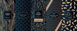 © Extezy - Vintage collection of design elements,labels,icon,frames, for logo,packaging,vector design of luxury products.for perfume,soap,wine, lotion Isolated