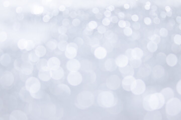 Wall Mural - abstract blur white and gray color background with white bokeh lights defocused.