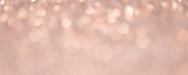 Wall Mural - abstract blurred brown background with circular brown and white bokeh. blur image of an autumn fores