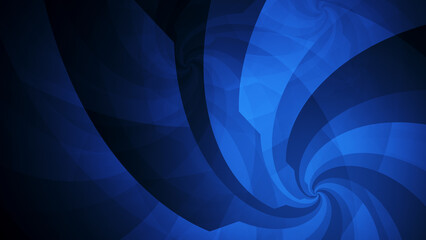 Blue Abstract Flower Shape