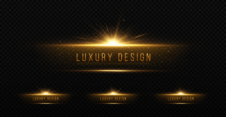 Wall Mural - abstract shine banners with twinkle star. luxury element with sparkles particles. luminous design fo