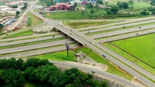 A Modern Highway Infrastructure System In The Nigerian Capital Of Abuja - Aerial View