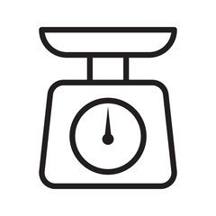 Poster - Kitchen scale icon. weight icon vector illustration