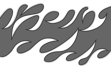 Poster - simple background with flame pattern