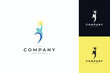 © SpyArt - people rising star logo template