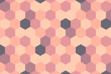 Sticker - Abstract pink hexagonal background. Vector illustration.	