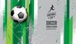 Soccer layout design , football , background Illustration.
