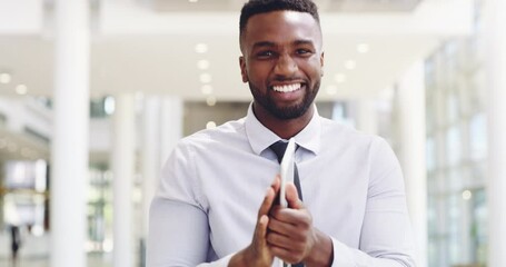 Wall Mural - Happy young businessman pointing at you in a modern office. Smiling business man employer looking and selecting person for new job. Excited male at office choosing employee and clapping hands.