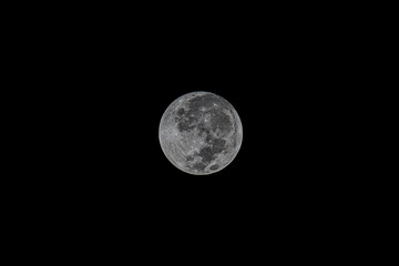 Wall Mural - the full moon at night is bright and beautiful.