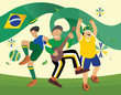 the festivities of the country of brazil on 7 de setembro