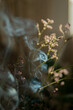 dried flower with smoke