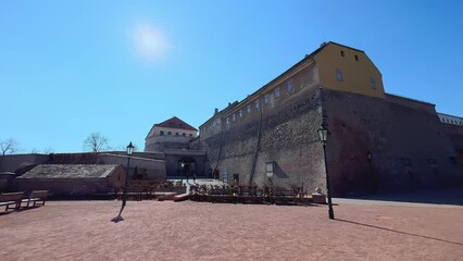 Sticker - Spilberk Castle with tall rampart, Brno, Czech Republic