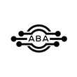 ABA letter logo. ABA best white background vector image. ABA Monogram logo design for entrepreneur and business.
