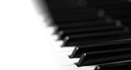 Poster - Row of piano keys, music concept