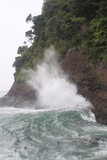 Fototapeta Morze - 汐吹岩で吹きあがる潮
