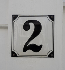 Number 2 - house sign from Norway