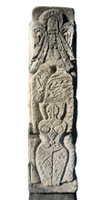 Stone Idol On White Background