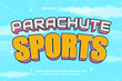 © idesign 88 - Parachute Sports editable text effect Cartoon style