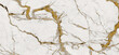 White marble satvario background with golden curly veins across the surface. wall decor italian glossy granite slab stone ceramic tile, polished quartz, quartzite matt limestone. carrara statuario.