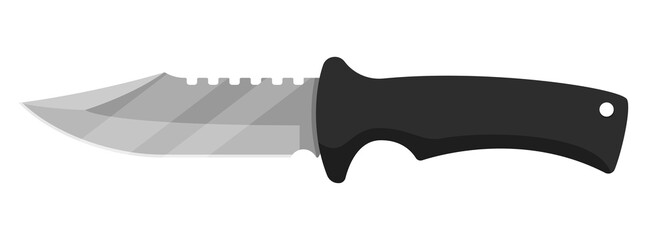 Poster - Knife icon. Hunting knife icon. Isolated knife symbol. Vector illustration.