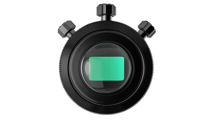 Black stopwatch isolated 3d illustration