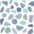 Farbflächen Farbflecken Muster Seamless Pattern  Nahtlos-Muster Randlos Vintage-Stil grün türkis blau