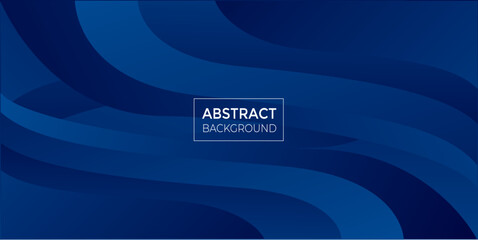 Poster - abstract blue gradient style background design