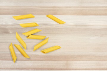 Wall Mural - Italian pasta levitating tasty noodles