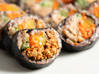 Canvas Print - Gimbap, Korean rice roll dish