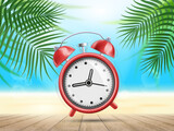 Fototapeta Mapy - Summer time and vacation. Vector illustration