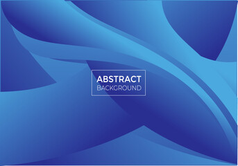 Poster - abstract soft blue wave color background design