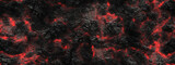 Fototapeta Mapy - Burning coals- crack surface. Abstract nature pattern