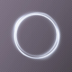 Aufkleber - Light gold circle. Round golden line light effect. Glowing golden circle. PNG. EPS vector	
