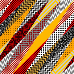 Leinwandbilder - Seamless vector pattern. Abstract square texture
