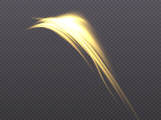 Poster - Glowing swirl of light energy. Curve bright line light effect. Glowing White Circle.PNG Glowing swirl of Golden Light.