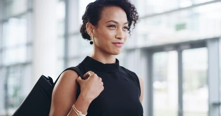 Sticker - Walking with purpose. Composite of business multiracial women walking in work office while looking confident, focused and determined. Stylish, elegant and powerful working females traveling to work.