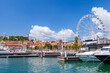 Leinwandbild Motiv Cannes Seaside view with Esplanade Pantiero, France