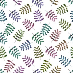 Summer seamless palms leaves pattern for clothes print and kids accessories and wrapping and fabrics and linens